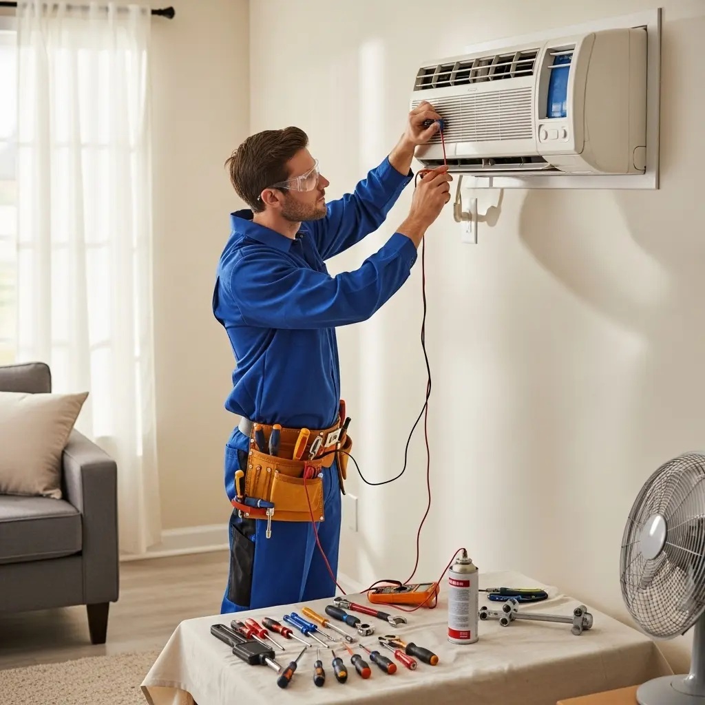 Turgutlu Arçelik Arçelik klima gaz dolumu ve bakım – Enerji verimliliği artırıldı. - Teknik servis örneği